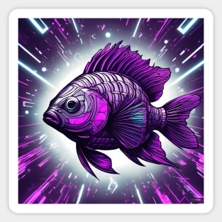 the fish's finblade Sticker